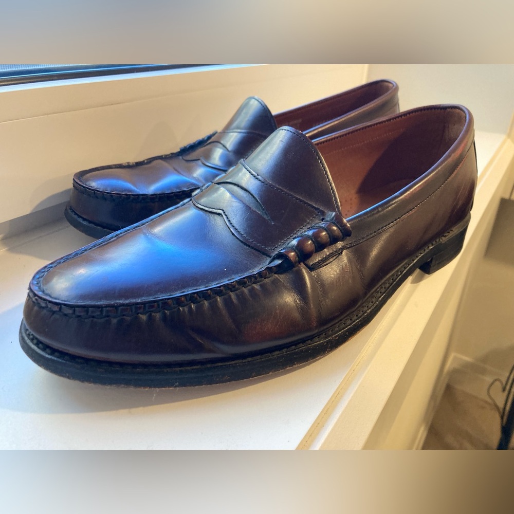 Bostonian Classic Burgundy Leather Penny Loafers